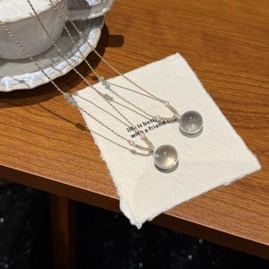 Clear Crystal Bubble Necklace
